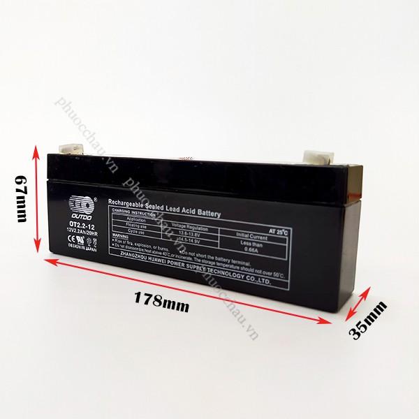 Ắc Quy Lưu Điện OUTDO OT2.2-12 - Bình Ắc Quy 12V