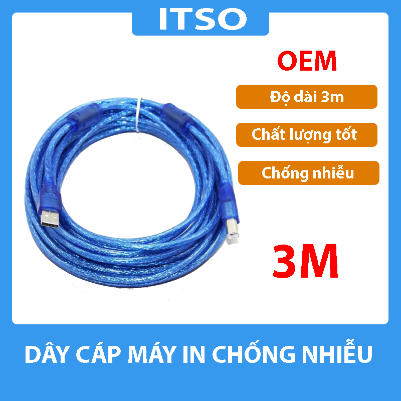 Cáp máy in 3M chống nhiễu cao cấp