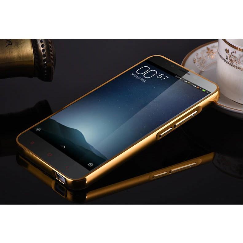 Ốp lưng Xiaomi Redmi Note 2 tráng gương viền kim loại