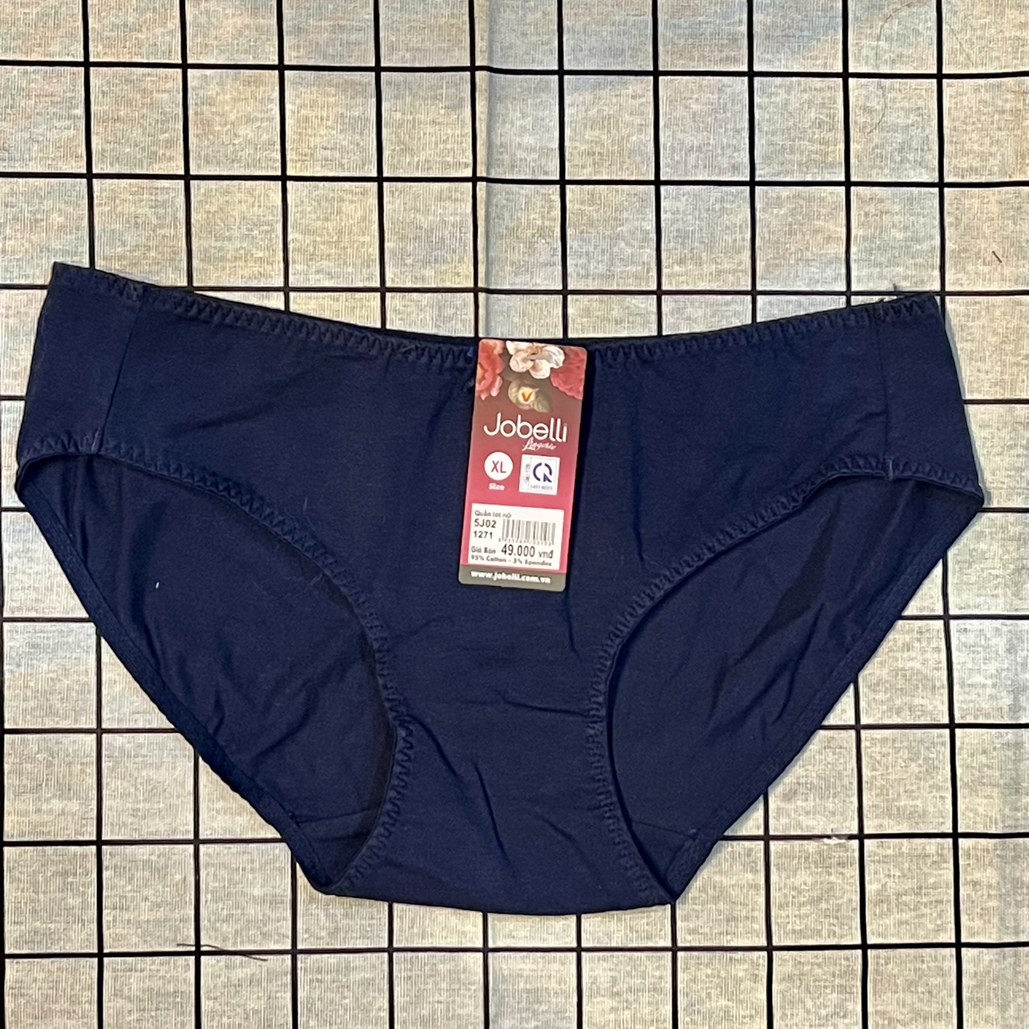 Quần lót nữ Jobelli 1271 cotton dày dặn đính nơ dễ thương trơn đơn giản