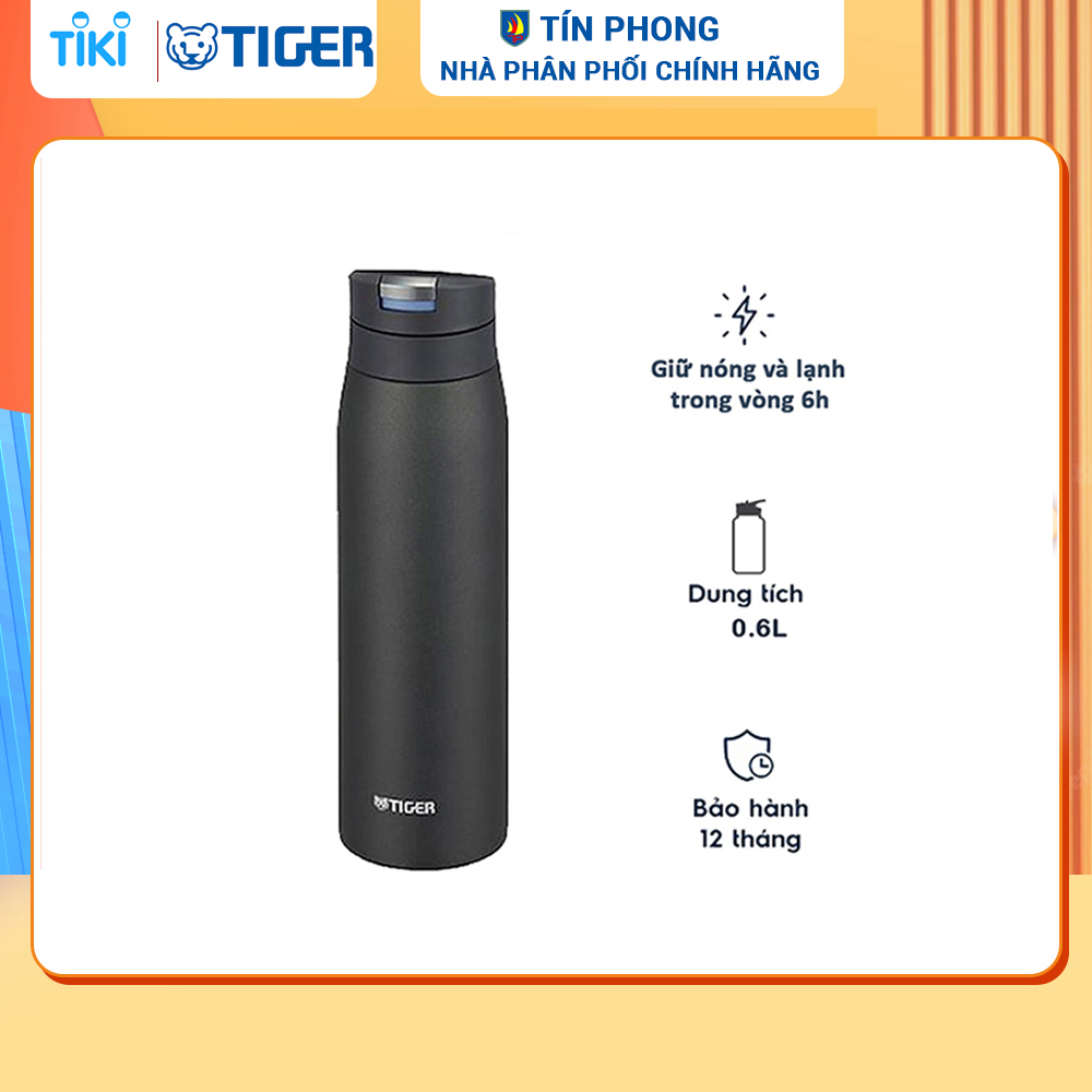 Bình giữ nhiệt Tiger MCX-A602 - Dung tích 600ml - Thương hiệu Nhật Bản - Giữ nhiệt Nóng - Lạnh - Hàng chính hãng