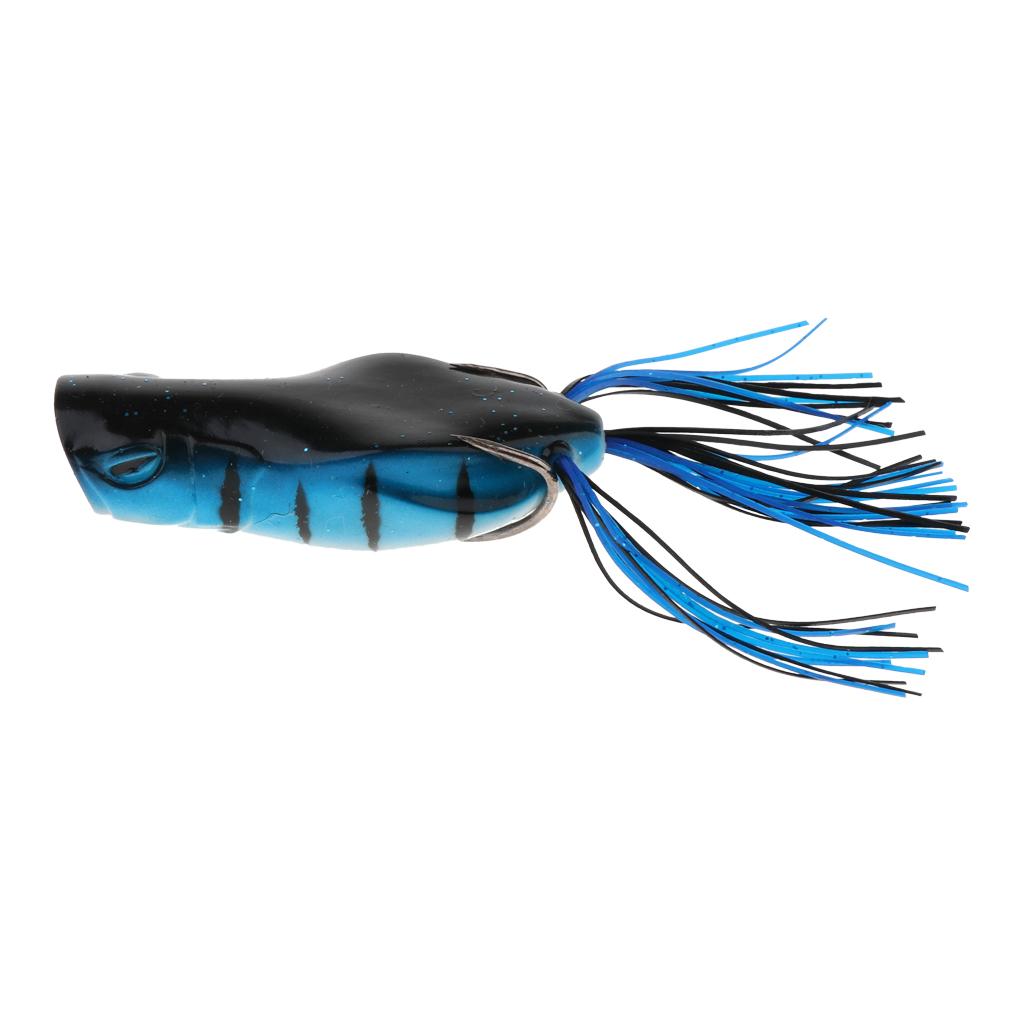 Lifelike Topwater Frog Fishing Lure Soft Artificial Crankbaits Hook Baits