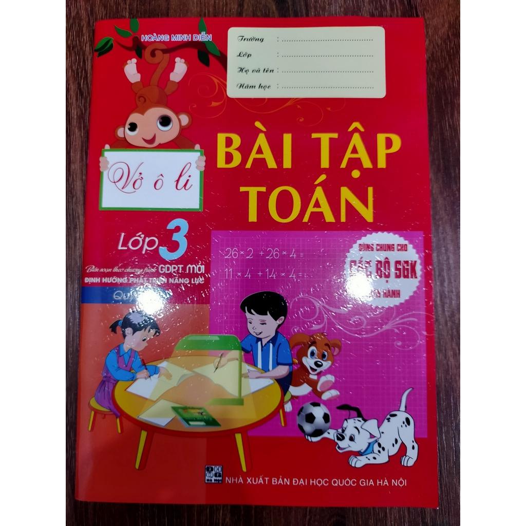 Sách - Vở ô li Bài tập Toán lớp 3 Quyển 1 theo chương trình mới