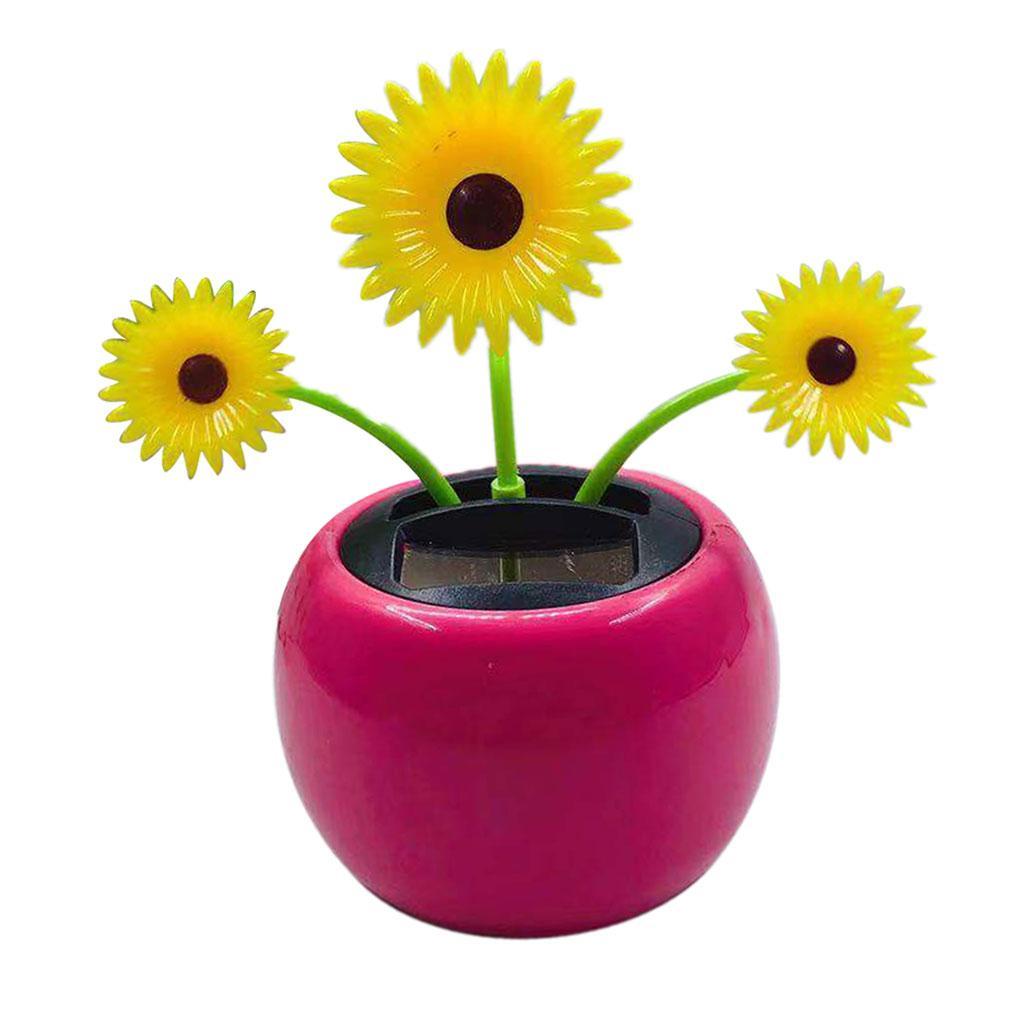 Daisy &amp;Bee Solar Powered Funny Bobble Head Dancing Doll Home Car Decor