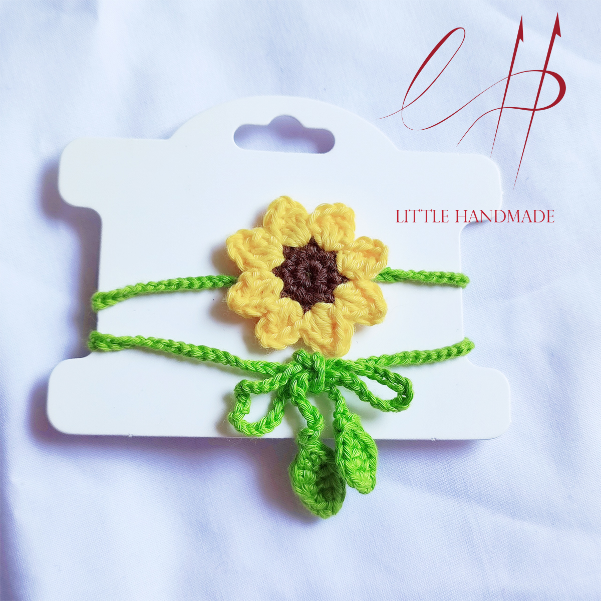 Chocker hoa hướng dương đa năng vừa làm chocker, vừa làm vòng tay handmade