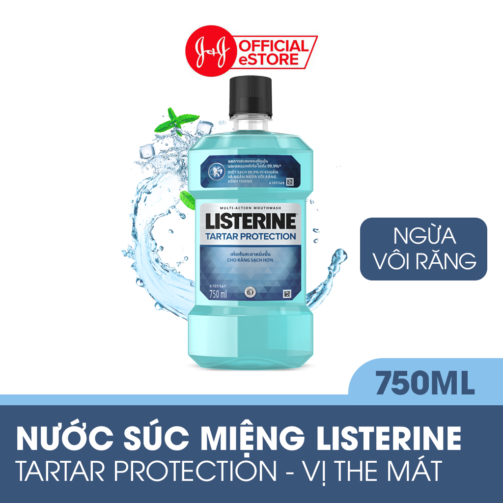 Nước Súc Miệng Ngăn Ngừa Vôi Răng Listerine Tartar Protection (750ml) - 8850007811695