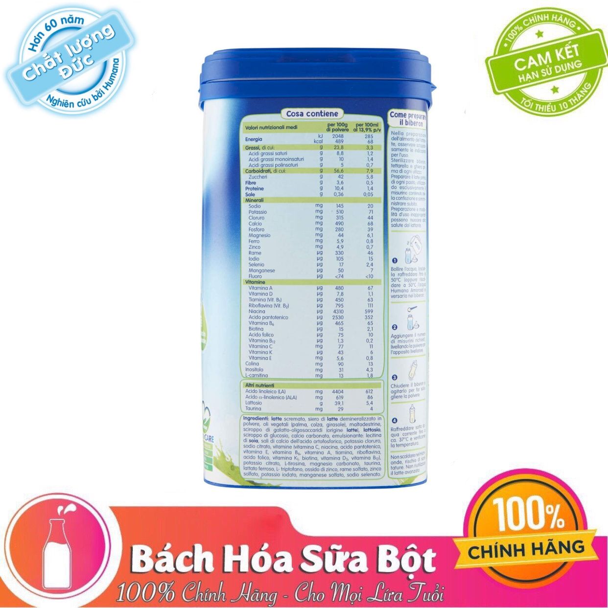 SỮA HUMANA GOLD PLUS 3 650G