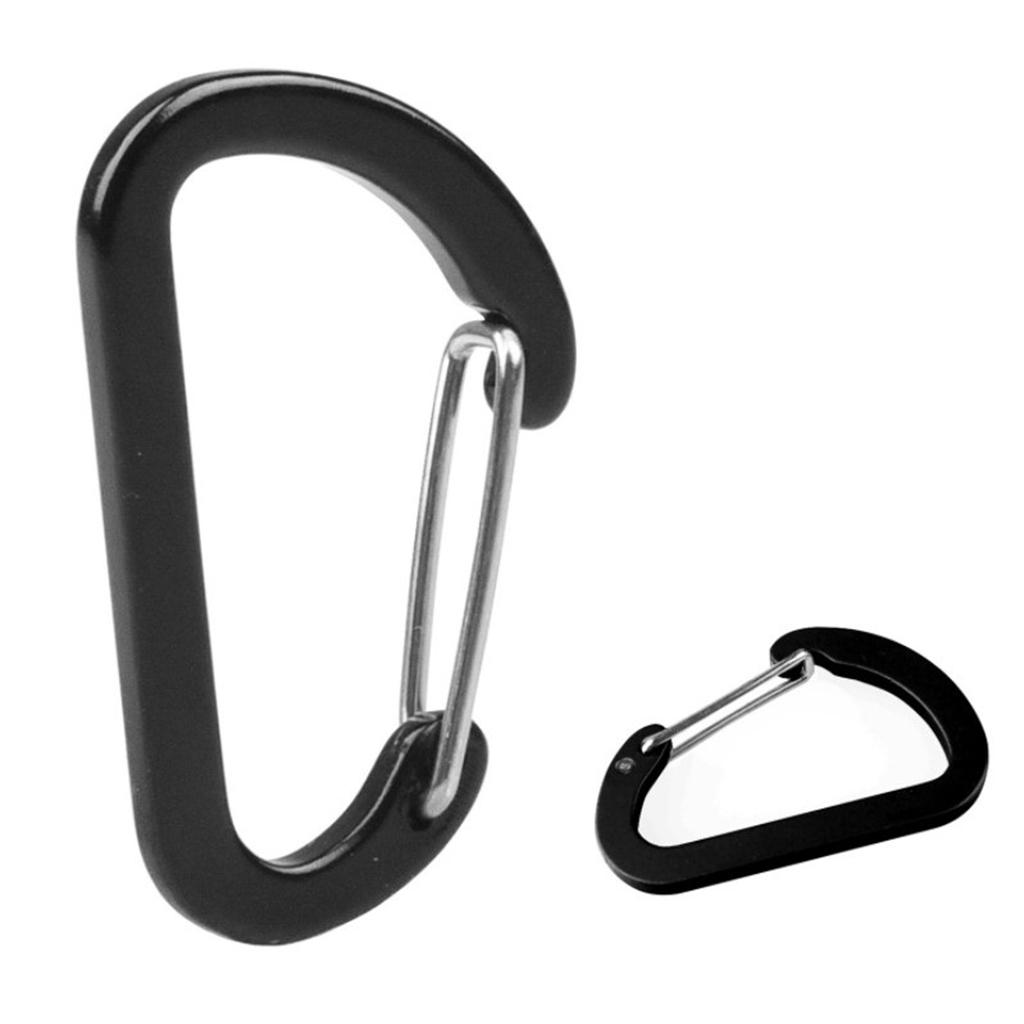 Carabiner Clips Hiking Keychain D-Ring Buckle Aluminum Alloy Fishing