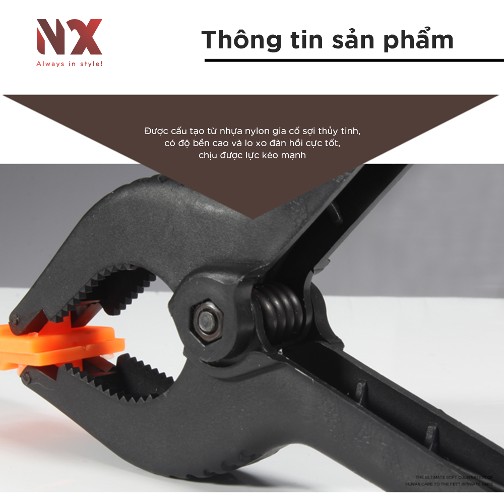 Kẹp giữ phông nền chụp ảnh bằng kim loại - Kẹp phông nền nhựa chắc chắn, độ bền cao