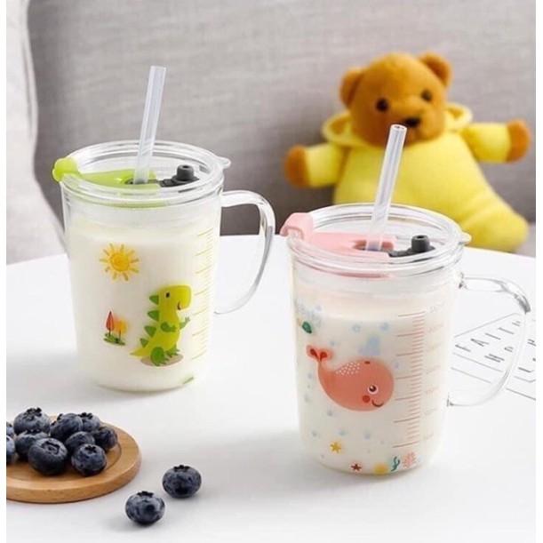 LY THỦY TINH CHIA VẠCH CHỐNG TRÀN DÀNH CHO BÉ