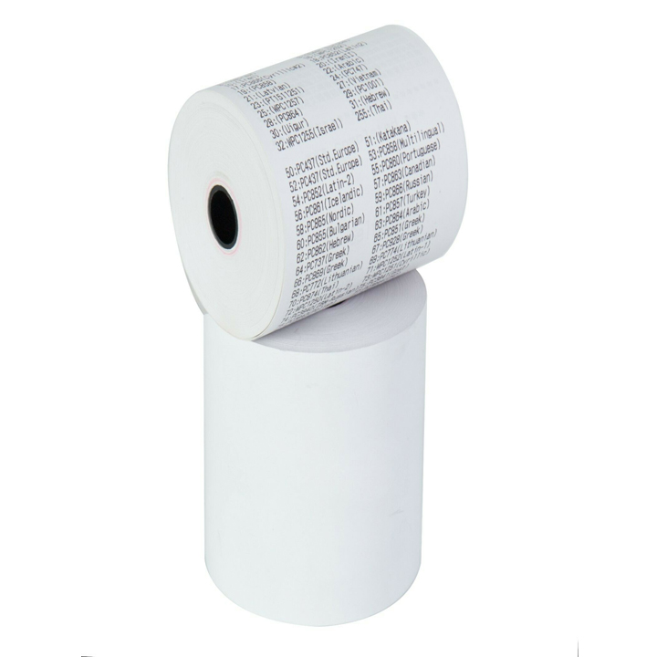 10 cuộn giấy in nhiệt, in bill, in hóa đơn (thermal paper) TOPCASH K80mm phi 65mm (đường kính 65mm) dùng cho máy in nhiệt in hóa đơn, máy tính tiền. Hàng chính hãng