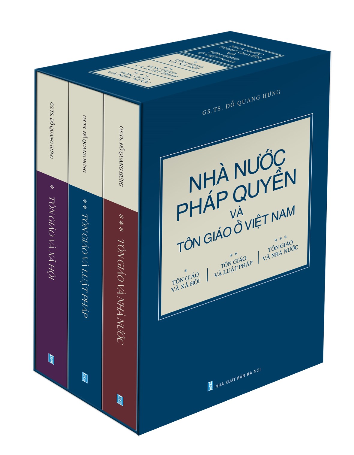 Boxes NHÀ NƯỚC PHÁP QUYỀN VÀ TÔN GIÁO Ở VIỆT NAM (3 Quyển/Boxes): Tôn Giáo Và Xã Hội; Tôn Giáo Và Luật Pháp; Tôn Giáo Và Nhà Nước