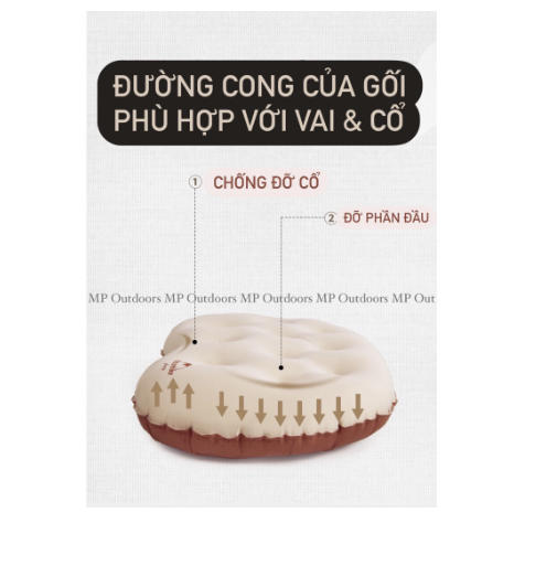 Gối bơm hơi siêu nhẹ dành cho Natruhieke CNH22DZ011