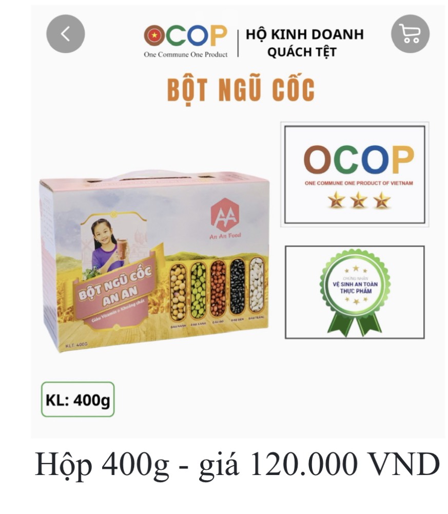 BỘT NGŨ CỐC 400G LƯỢNG ĐƯỜNG THẤP HỮU CƠ TỰ NHIÊN