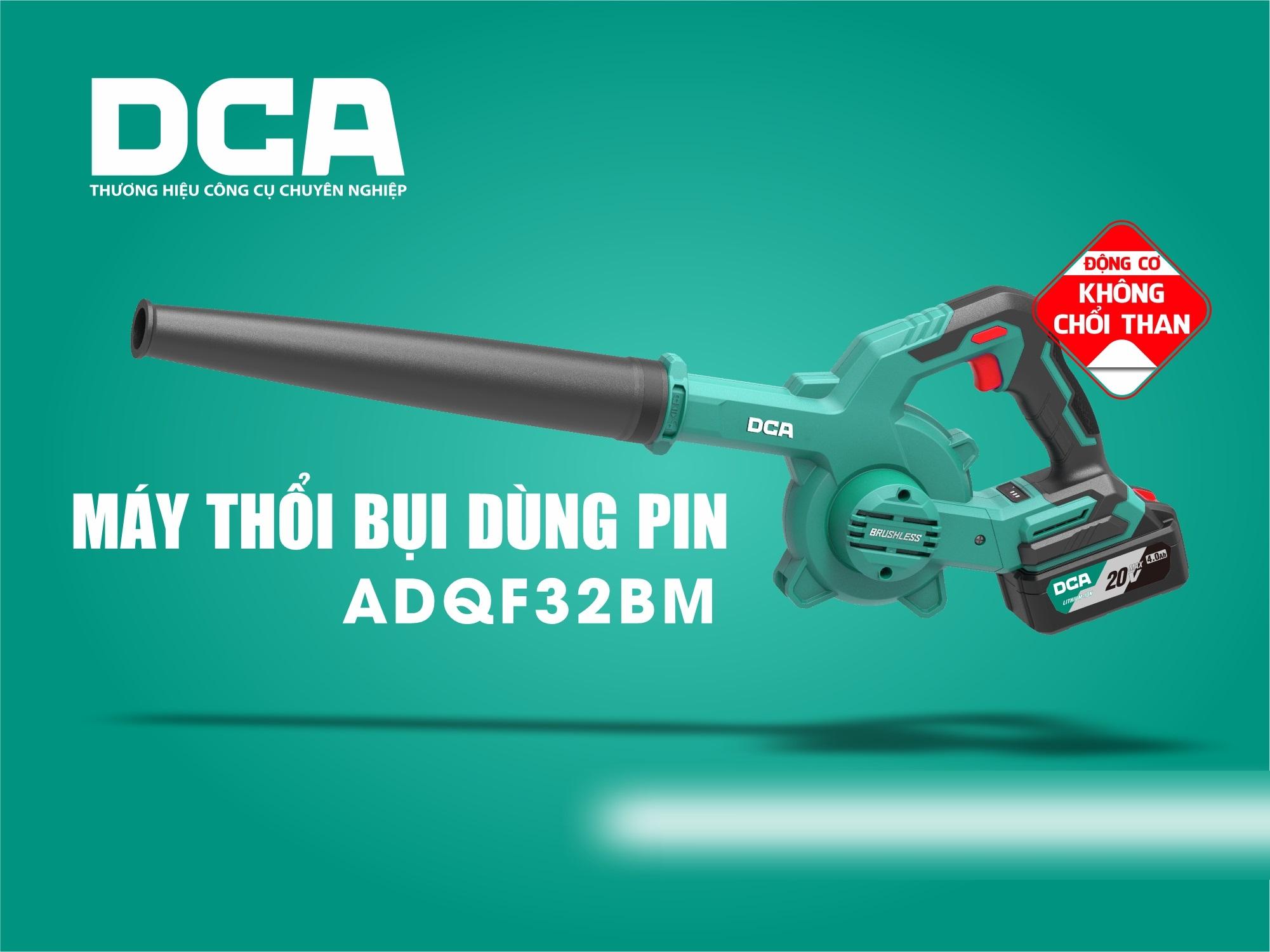 MÁY THỔI BỤI KHÔNG CHỔI THAN DÙNG PIN 20V/4.0AH DCA ADQF32BM - HÀNG CHÍNH HÃNG