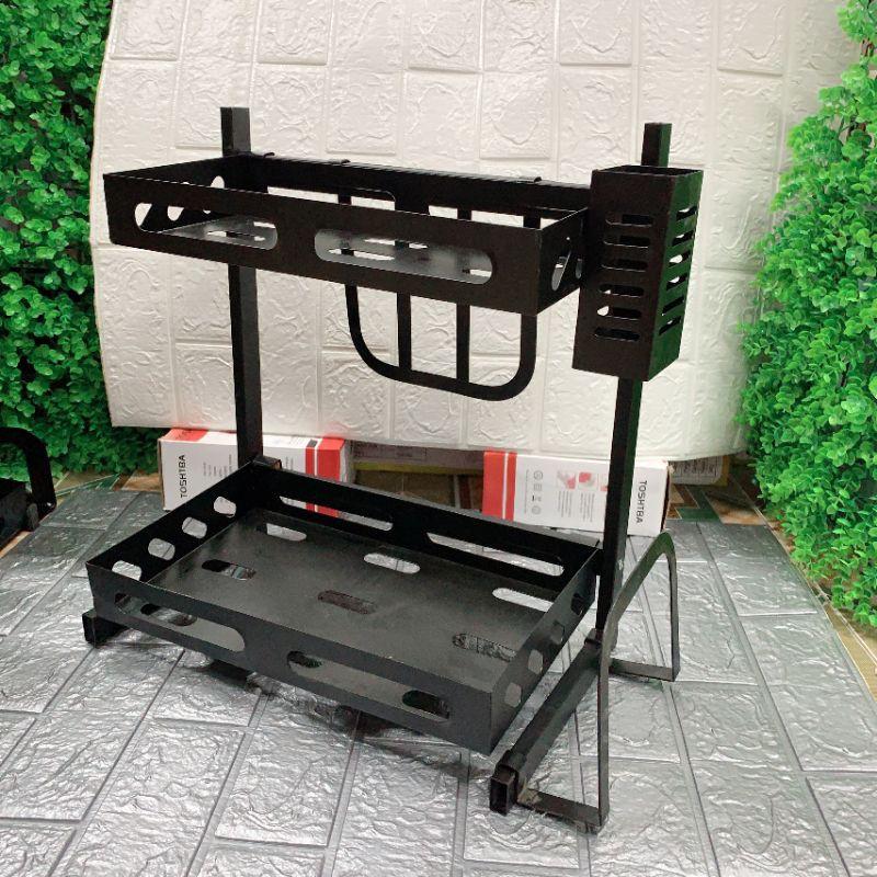 KỆ GIA VỊ ĐA NĂNG INOX 2 TẦNG VÀ 3 TẦNG