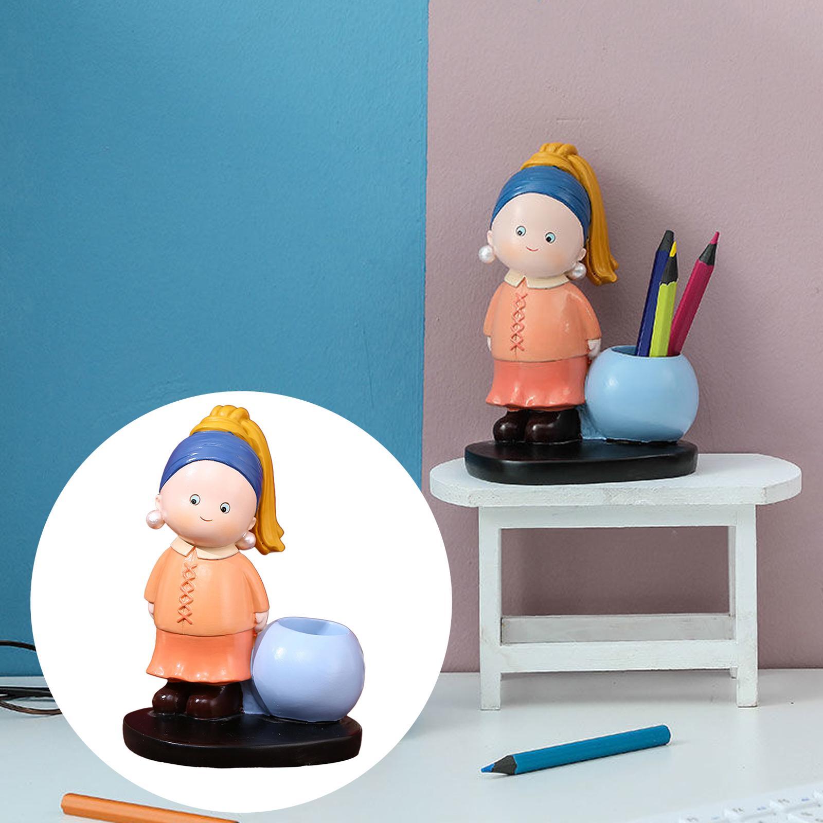 Cartoon Crafts Pen Holder Birthday Gift Cartoon Bedroom