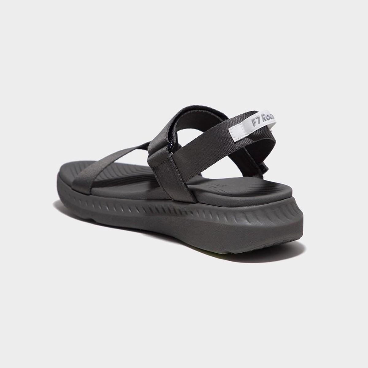Shondo Sandals F7 Racing đế xám phối xanh dạ quai xám F7R2020