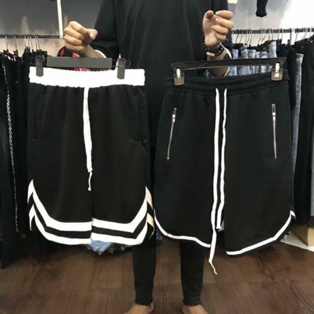 Quần Short 2V thể thao trẻ trung năng động unisex - vải thun poly dày dặn không xù SHOP MAYLAN