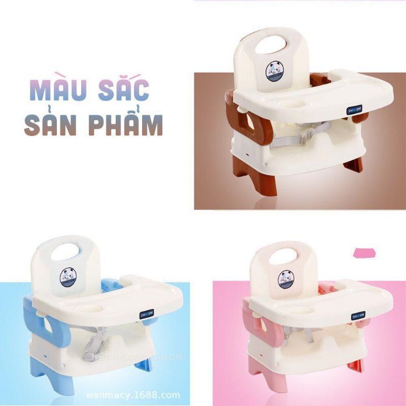 ghế ăn dặm gấp gọn kèm chân sắt