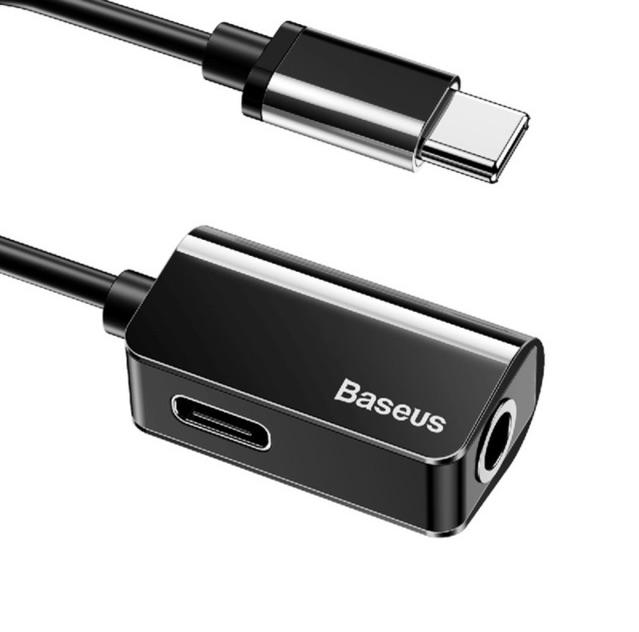 Đầu chuyển Type C sang Audio 3.5mm & Type C Baseus L40 - hàng chính hãng