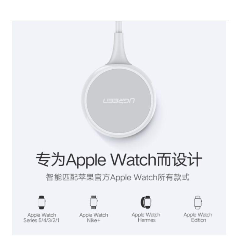 Ugreen UG60969CD177TK 1M 5V 1A Sạc cho iwatch đồng hồ thông minh Apple điện vào cổng type C và usb có Chip MFI Màu Trắng - HÀNG CHÍNH HÃNG