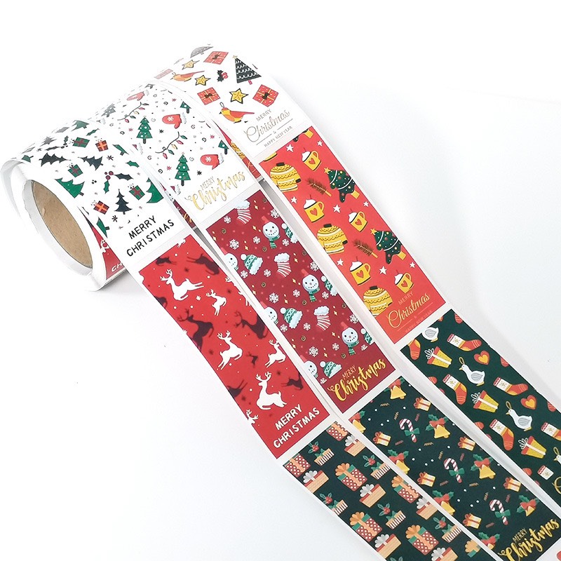 TD77_Tem dán chữ _ STICKER " NOEL_GIÁNG SINH " << SIZE 3X9CM, 100 TEM/CUON