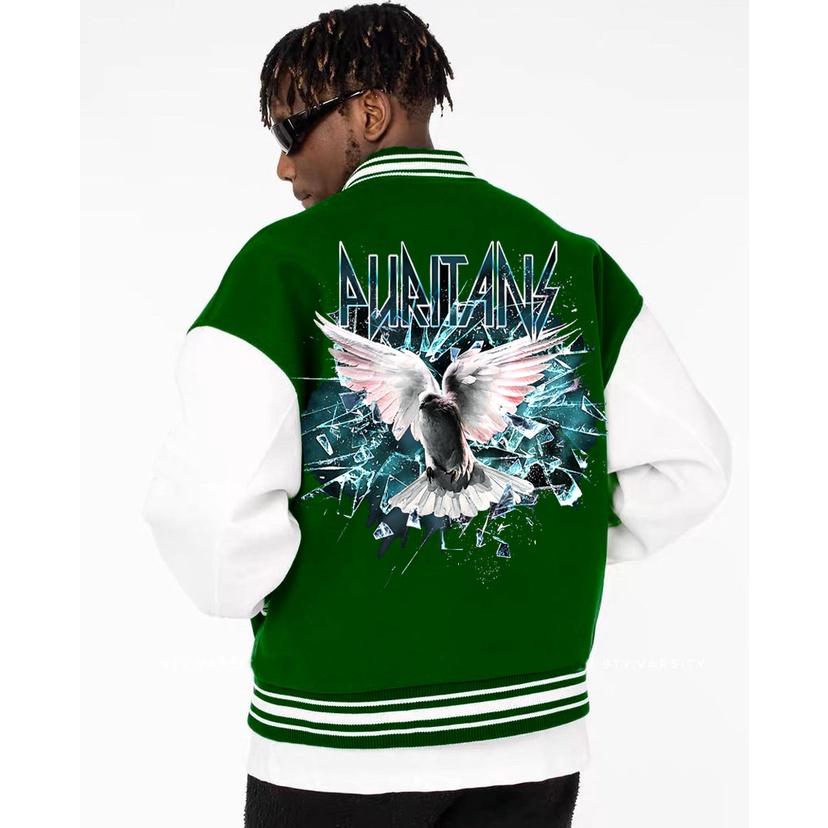 Áo Varsity Jacket BRITAN 4 Màu - Áo khoác Cardigan Bomber 3 màu Unisex phối bo siêu hot - OCEAN.CLO