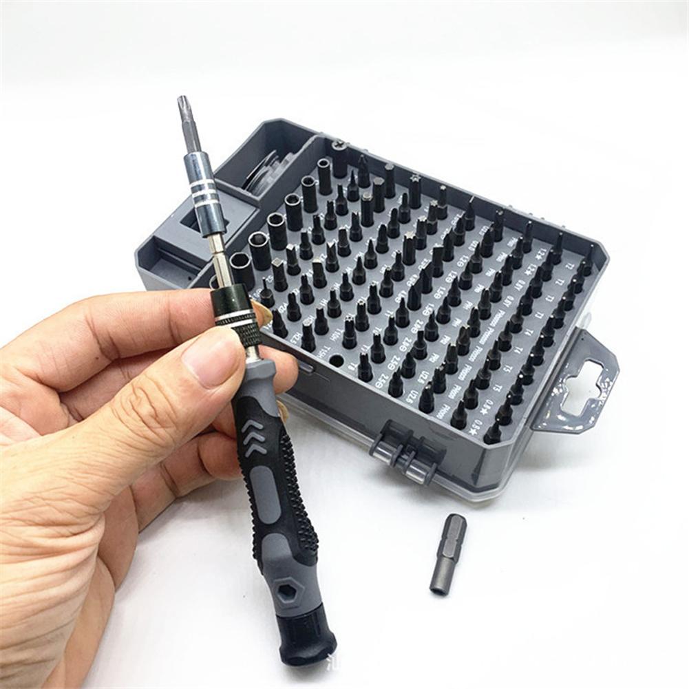 115pcs Screwdriver and Bit Set Multiple Screw Driver Bits Manual Repairing Tool for Phone Electronic Device