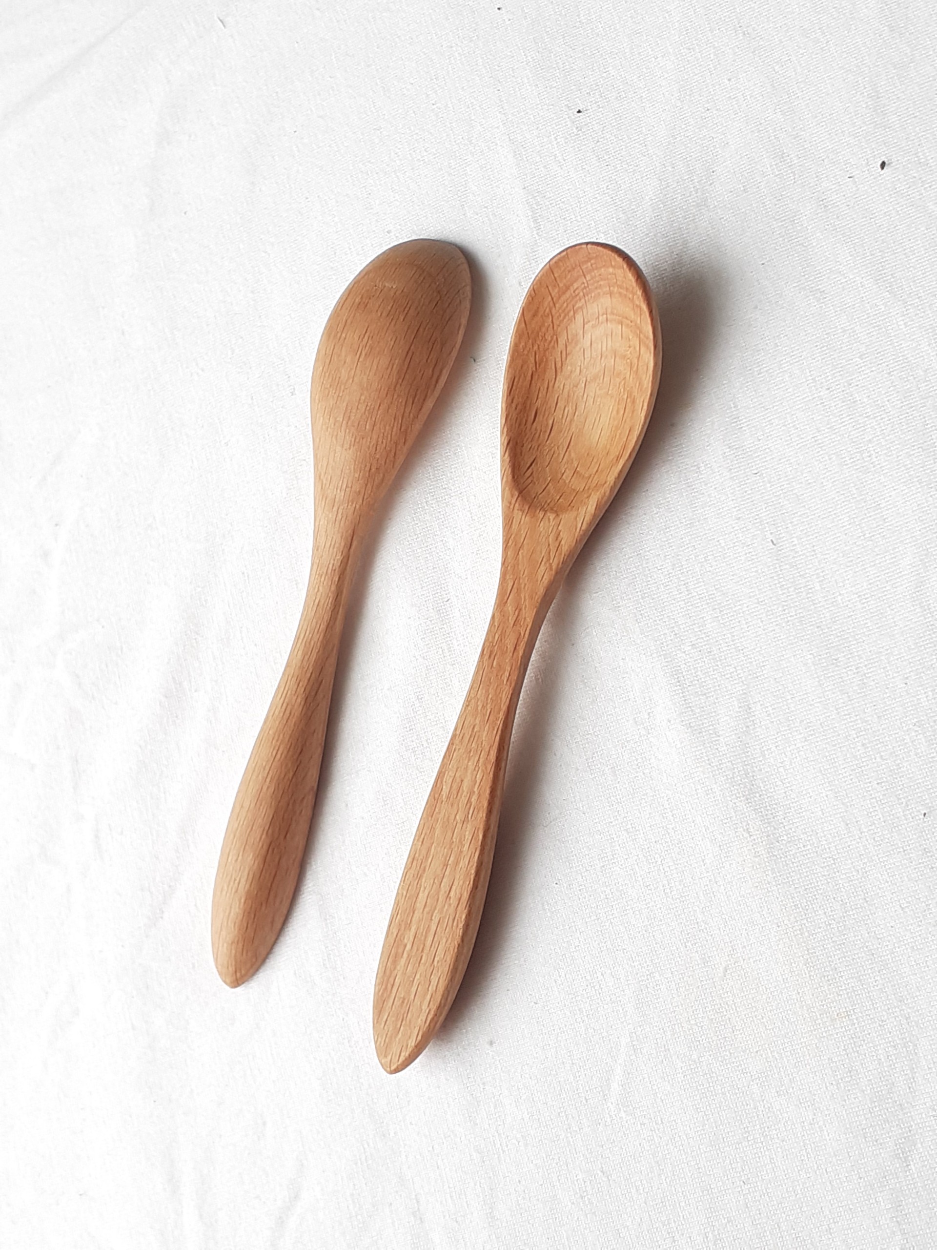 Bộ 6 thìa, muỗng gỗ đào nhỏ uống trà, cafe 12 cm x 2.4 cm