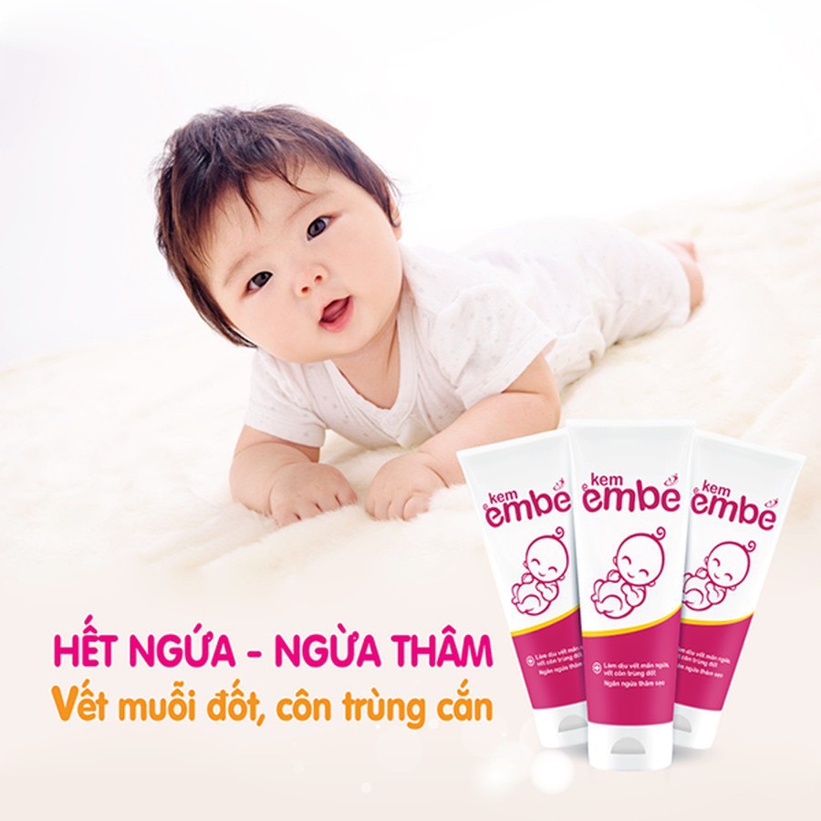 Kem Em Bé Plus Mini- Kem bôi da thảo dược giảm ngứa nhanh cho bé khi bị mụn, rôm sảy, hăm da, muỗi đốt (Tuýp 5g)