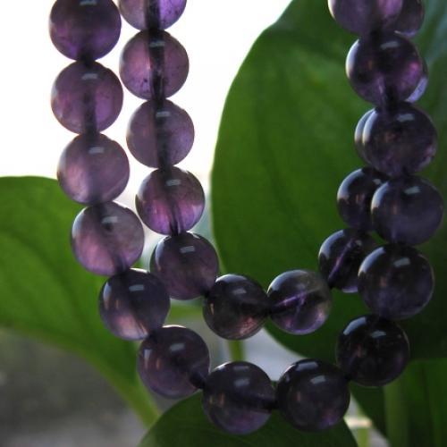 8mm Amethyst  Round Beads Strand 15inch