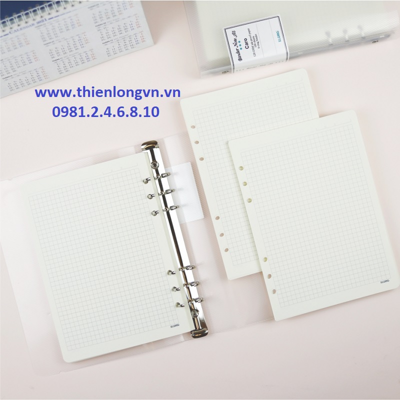 Sổ Caro file nhựa A5 - 100 tờ ;  Klong 994