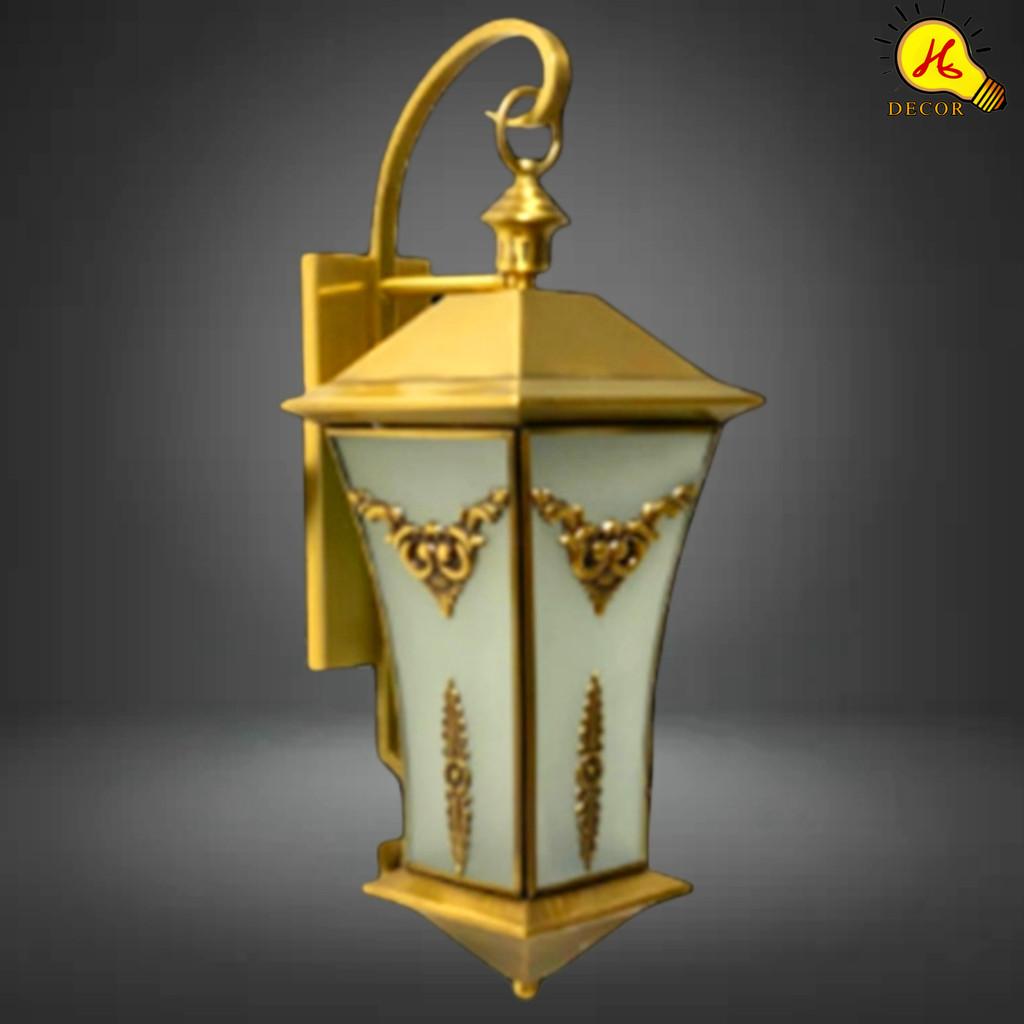 Đèn tường kính đồng ngoài trời HQ - mã TKD081 - chiếu sáng vàng lý tưởng, tiết kiệm điện, dễ bảo trì HQ DECOR (HÀNG NHẬP KHẨU)