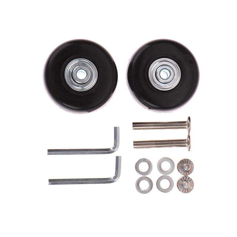 2 Pieces Luggage Suitcase Wheels Replacement Flexible Wear Resistant Bearings Repair Kits