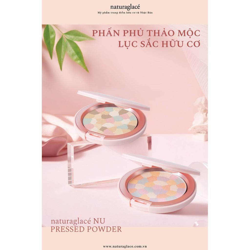 Phấn phủ thảo mộc lục sắc - naturaglacé Nu Pressed Powder