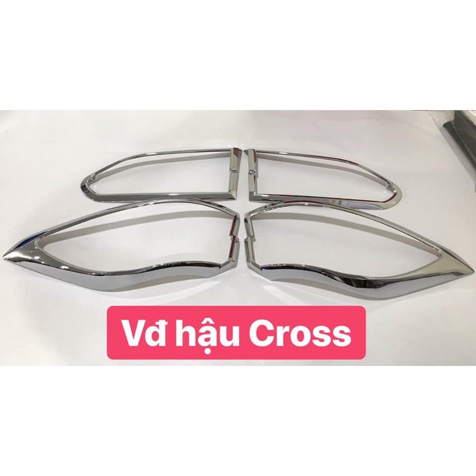 Ốp Viền Đèn Pha Hậu Xe Toyota Cross 2020 2021 mạ crom