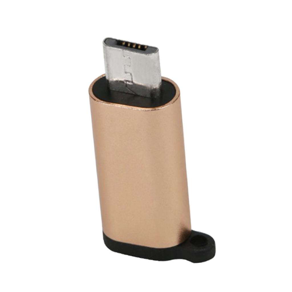 Type C Adapter With Keychain Charger To Micro USB Converter Connector