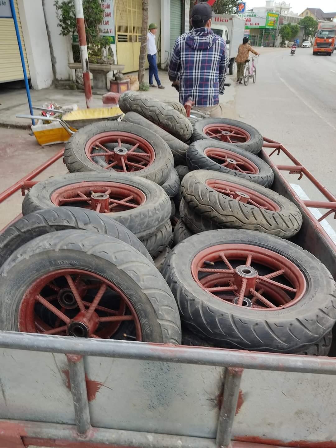 Bộ Bánh Xe Rùa Xăm Mới 8 nan 6203 Hoặc 6204 BanhXeCaoSu