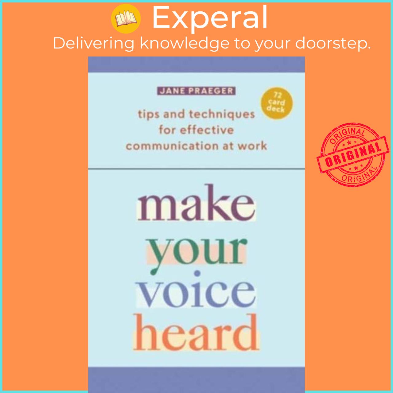 Hình ảnh Sách - Make Your Voice Heard! - Tips and Techniques for Effective Communication  by Jane Praeger (UK edition, paperback)