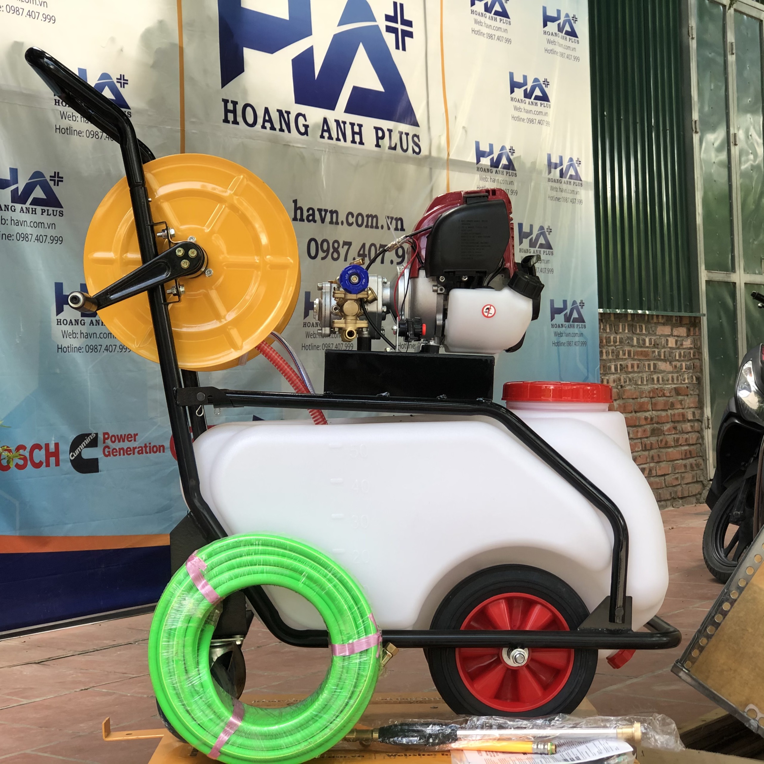 Máy Phun Thuốc Xe Đẩy 4 Thì Anovi-50L