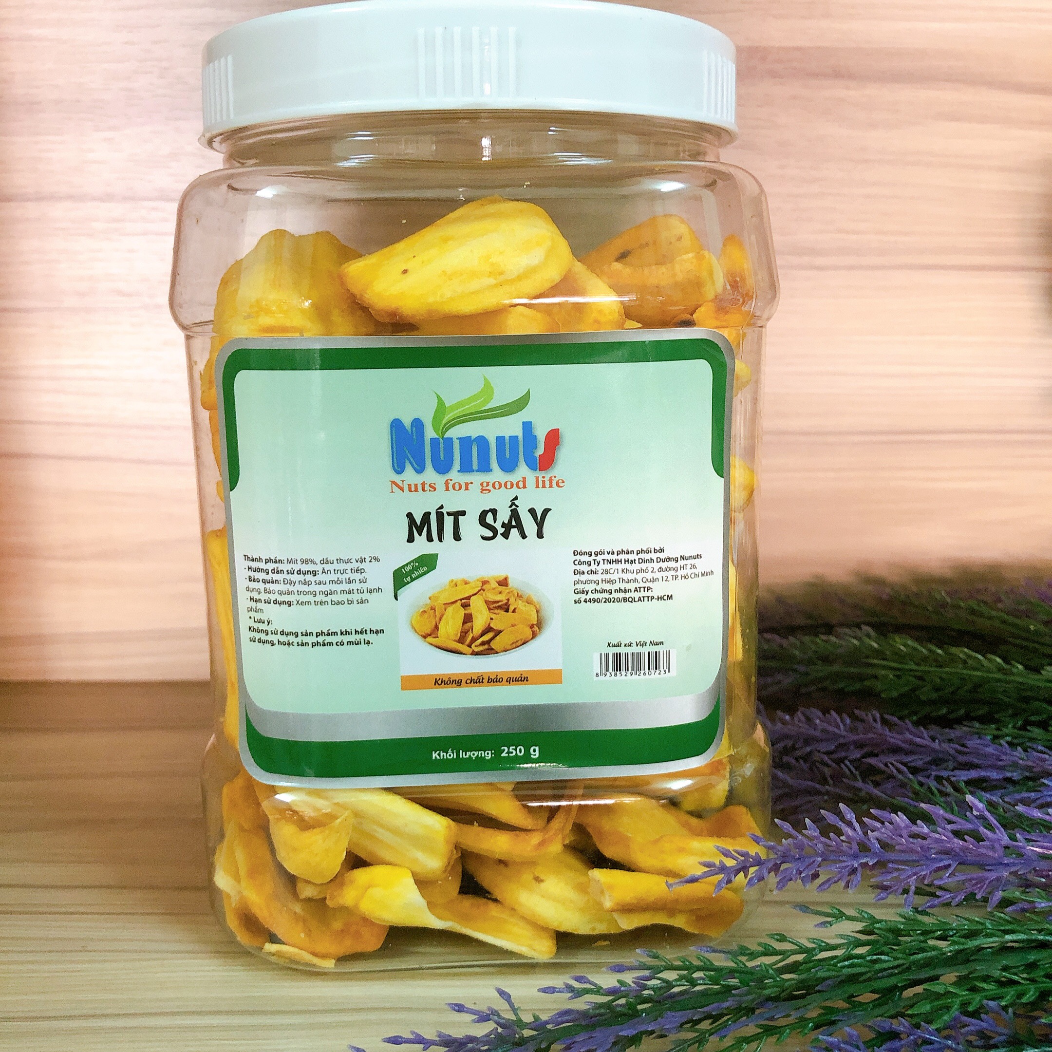 MÍT SẤY GIÒN NGUYÊN MIẾNG HŨ 250G