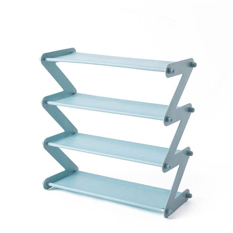 "Z" Shape Shoe Rack Shoe Tower Organizer Cabinet Entryway Stackable Storage Shelf Unit Tool Shoes Organizer Household Accessory