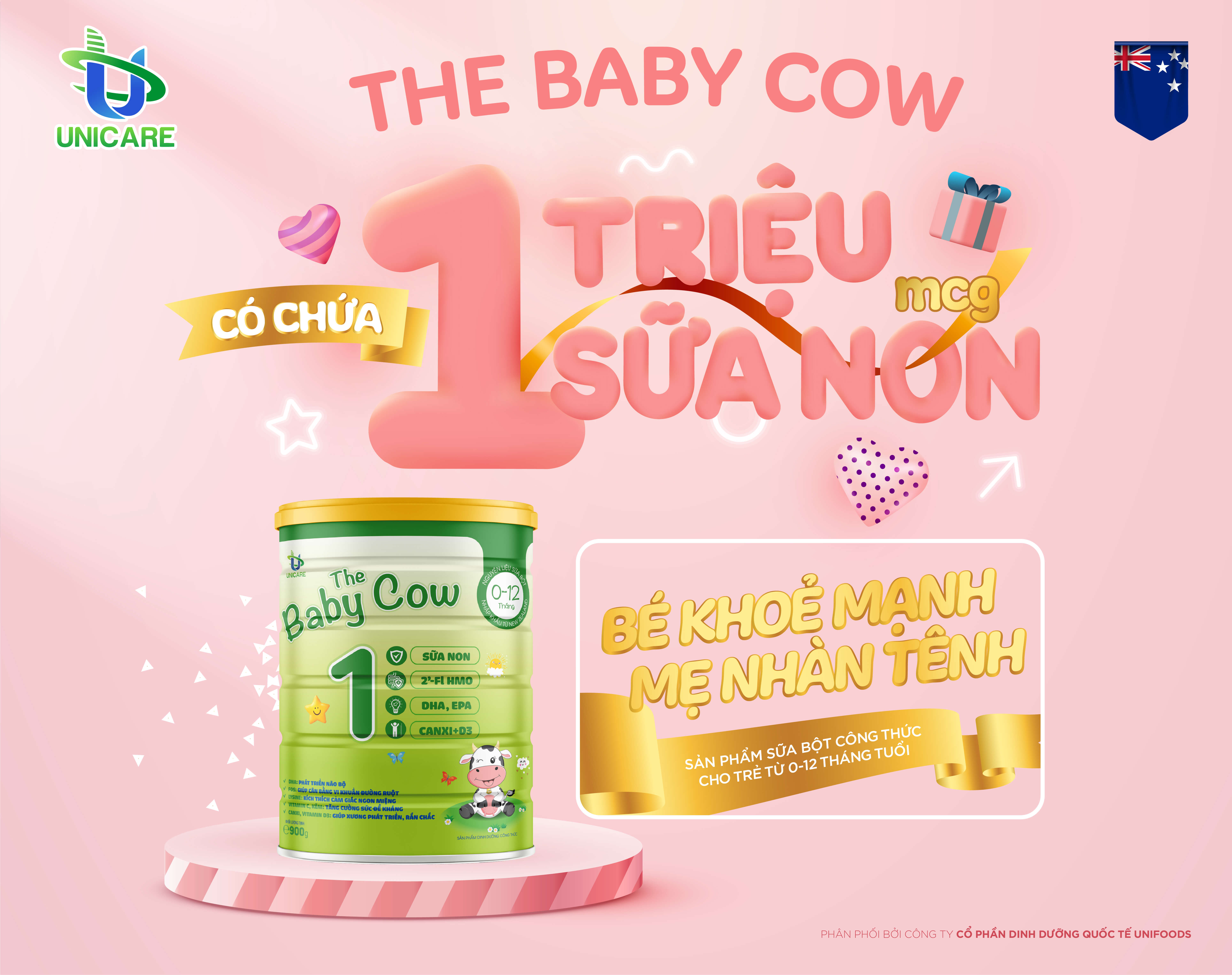 Sữa Non The Baby Cow (900gr)