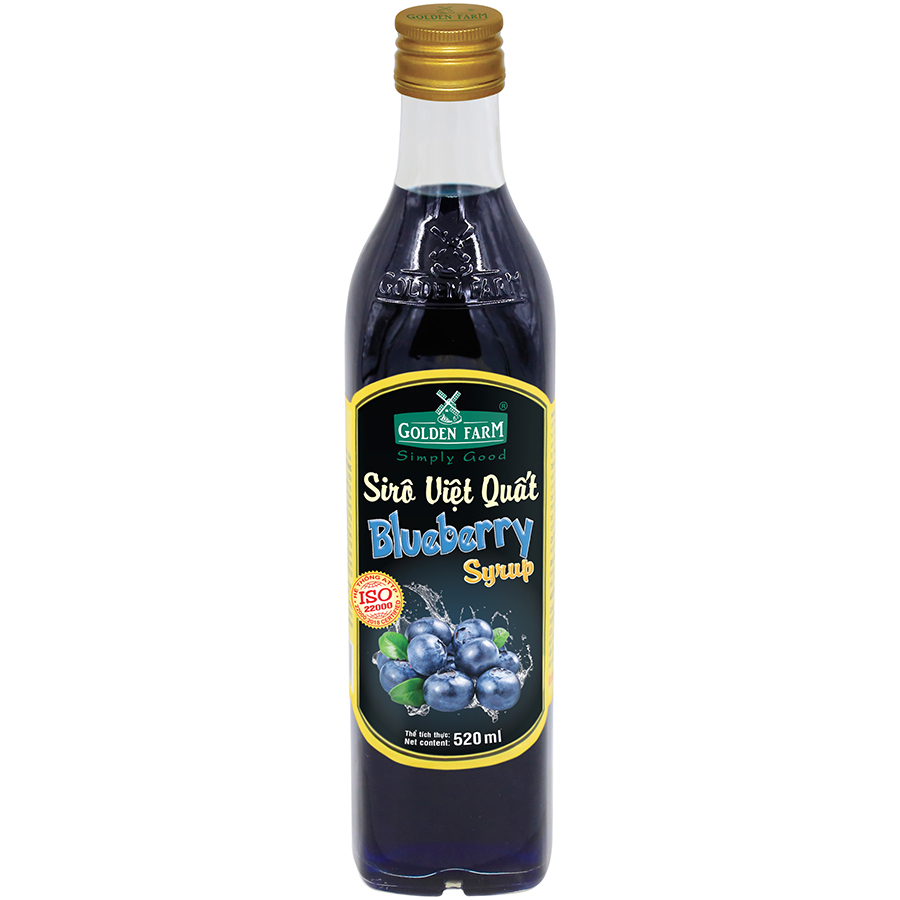 Siro Việt Quất Golden Farm 520ml