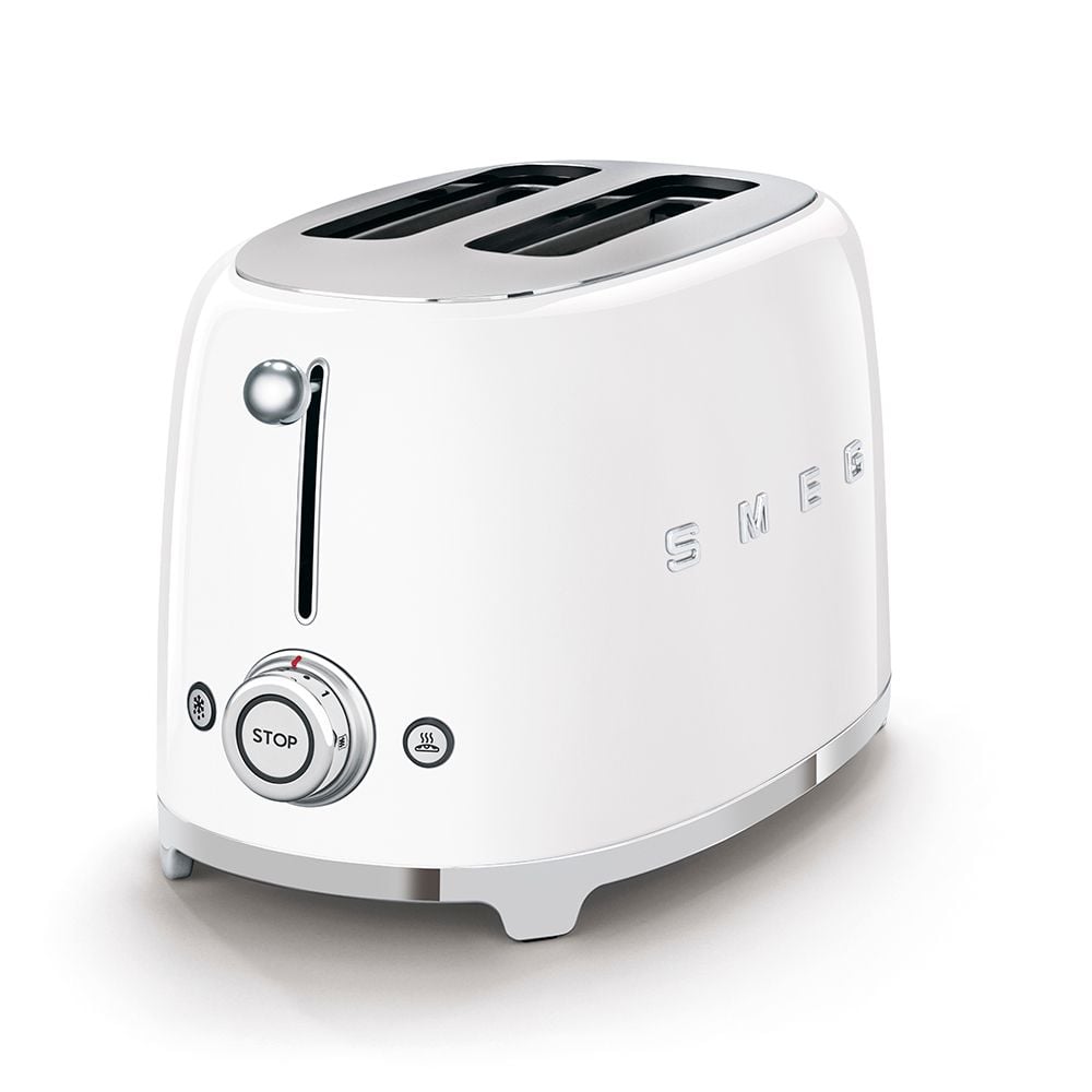 Máy nướng bánh mì SMEG Toaster White TSF01WHEU Hàng chính hãng