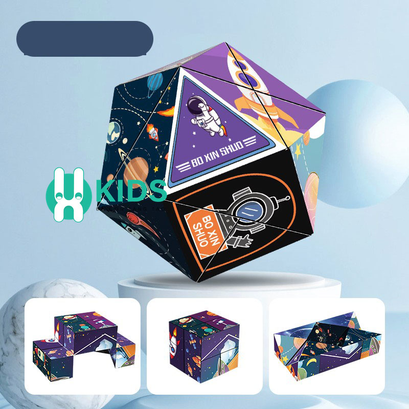 Đồ chơi Rubik 3D biến thể vô cực phiên bản mới thay đổi hình dạng độc đáo giúp giảm stress căng thẳng cho mọi lứa tuổi