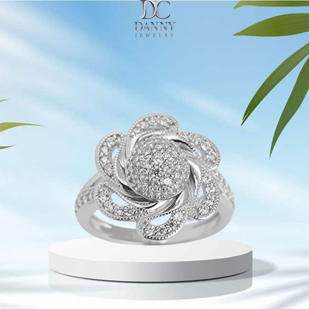 Nhẫn Nữ Bạc 925 Danny Jewelry Xi Bạch Kim KI4GZ006