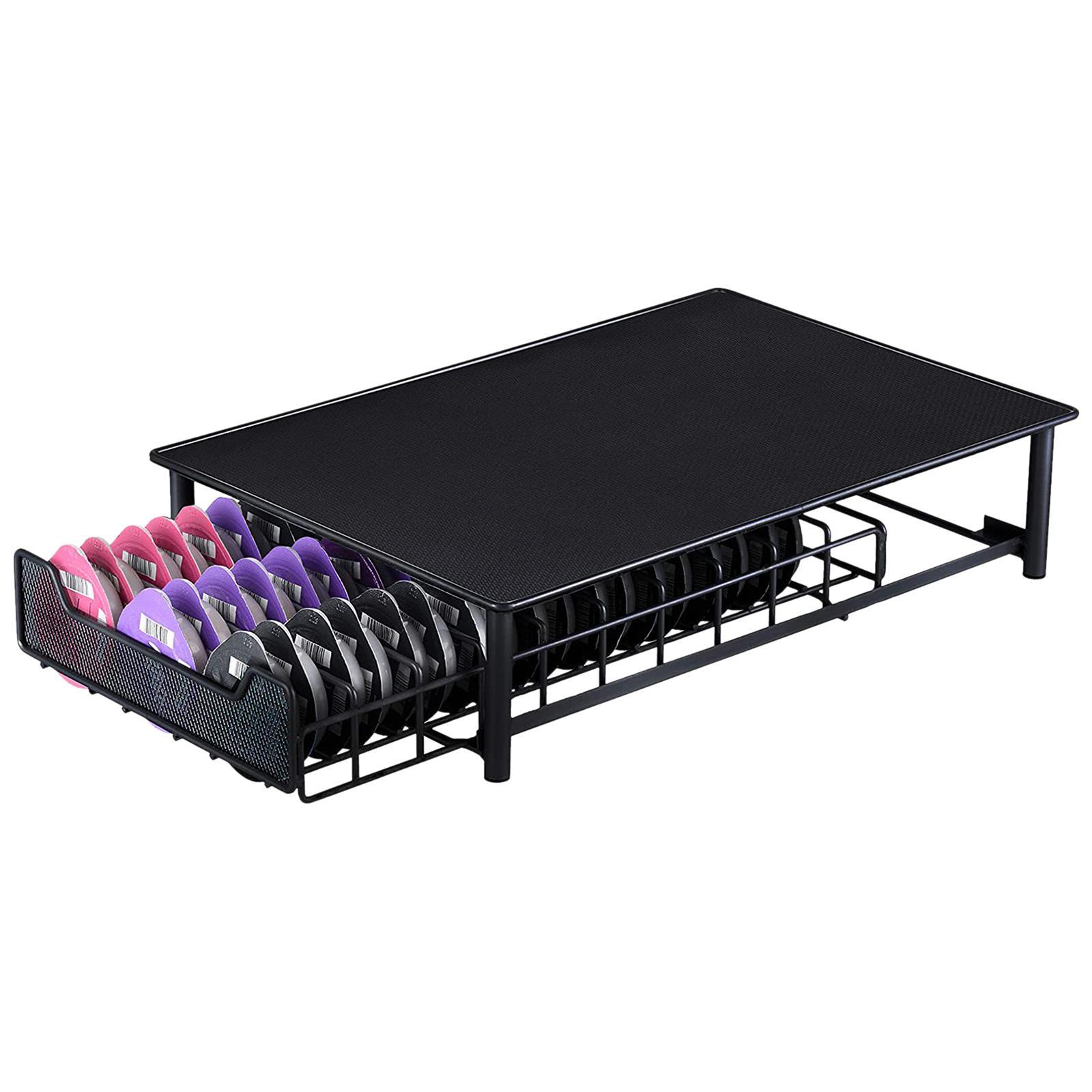 Iron Coffee Drawer Coffee Shelves Capsules Holder, for Office Cafe Home Bar Kitchen