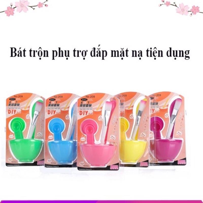 Bộ Bát Trộn Mặt Nạ 6 Chi Tiết , Dụng Cụ Trộn Mặt Nạ Chăm Sóc Da Tiện Lợi